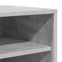 vidaXL Productos Del Hogar-Zapatero madera contrachapada gris hormigón 60x35x70 cm