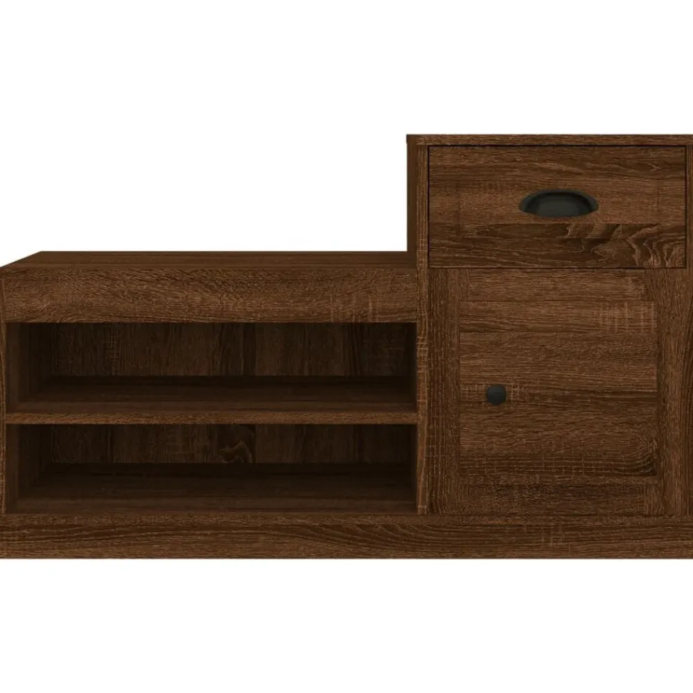 vidaXL Productos Del Hogar-Zapatero madera contrachapada roble marrón 100x42x60 cm