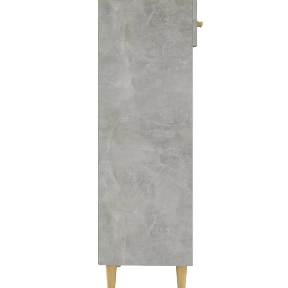 vidaXL Zapatero madera contrachapada gris hormigón 30x35x105 cm Gris hormigón