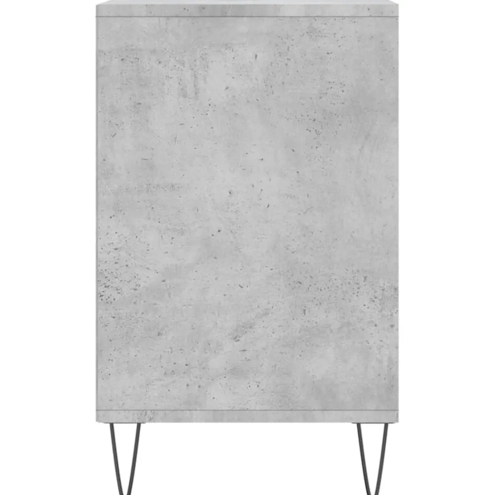 vidaXL Zapatero madera contrachapada gris hormigón 102x36x60 cm Gris hormigón Clearance