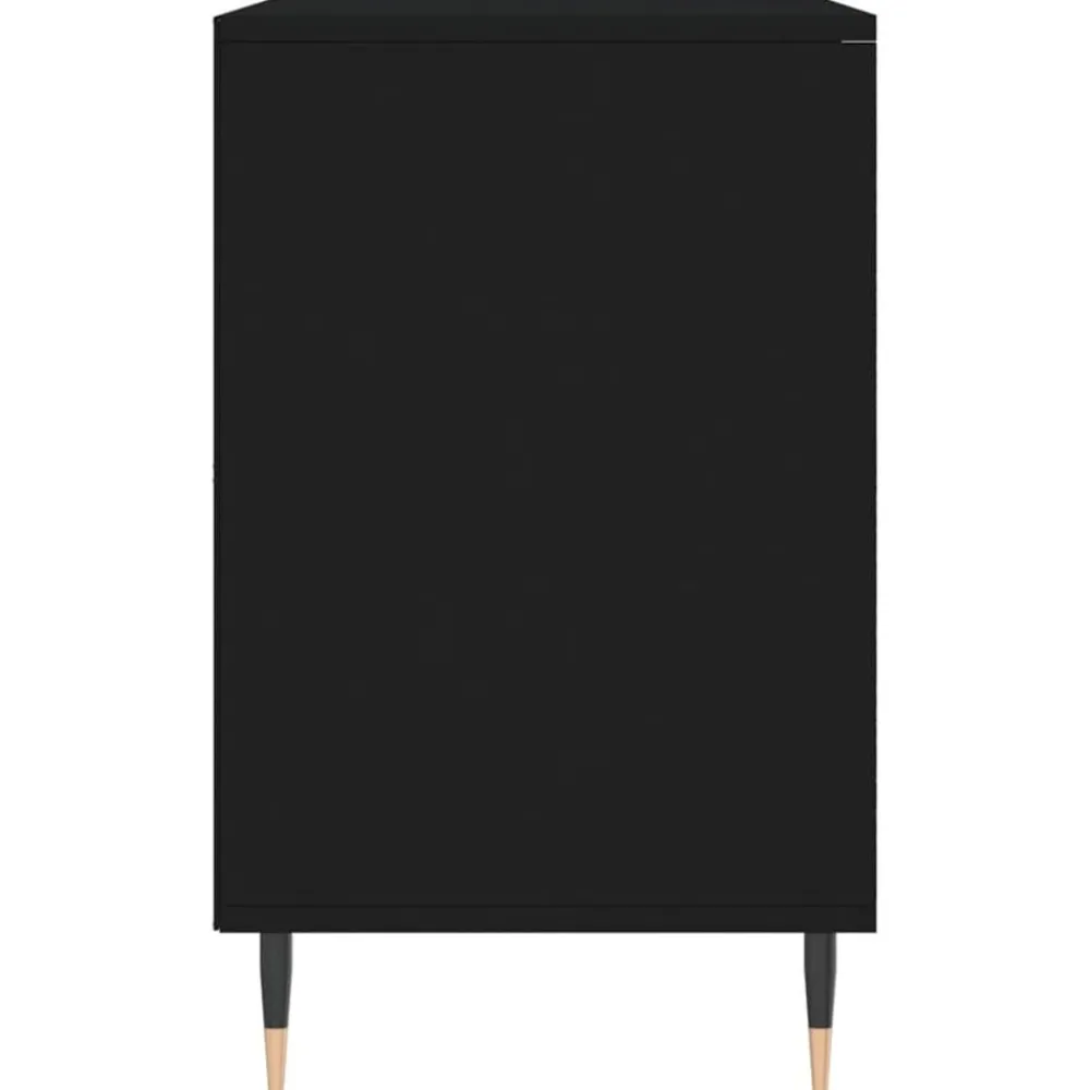 vidaXL Zapatero madera contrachapada 102x36x60 cm Negro