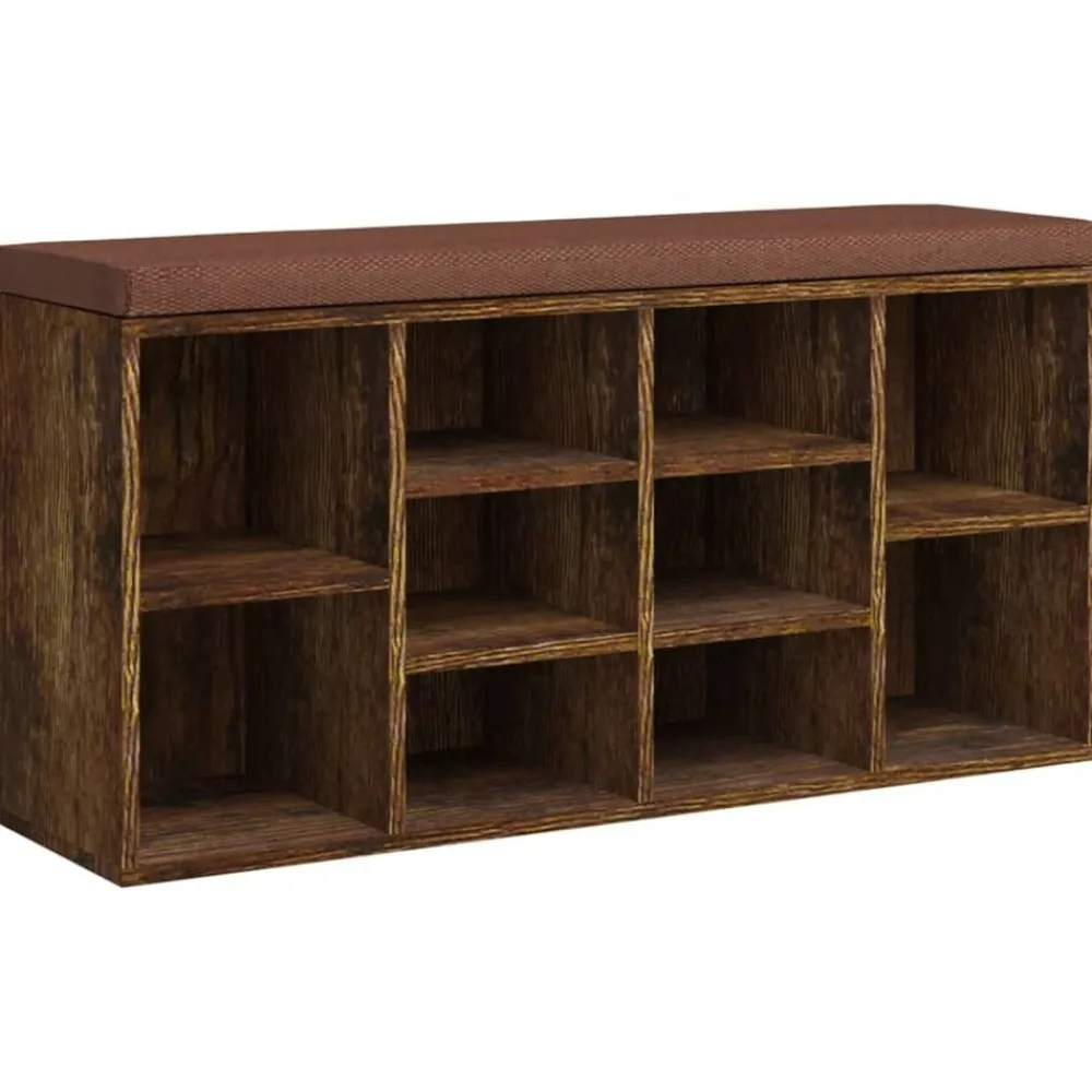 vidaXL Bancos-Zapatero madera contrachapada 103x30x48 cm