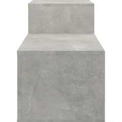 vidaXL Productos Del Hogar-Zapatero madera contrachapada gris hormigón 150x35x45 cm