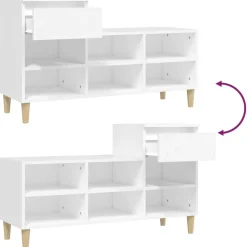 vidaXL Productos Del Hogar-Zapatero madera contrachapada 102x36x60 cm