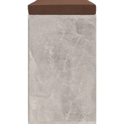 vidaXL Zapatero madera contrachapada gris hormigón 103x30x48 cm Gris hormigón Clearance