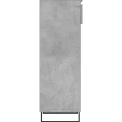vidaXL Zapatero madera contrachapada gris hormigón 40x36x105 cm Gris hormigón
