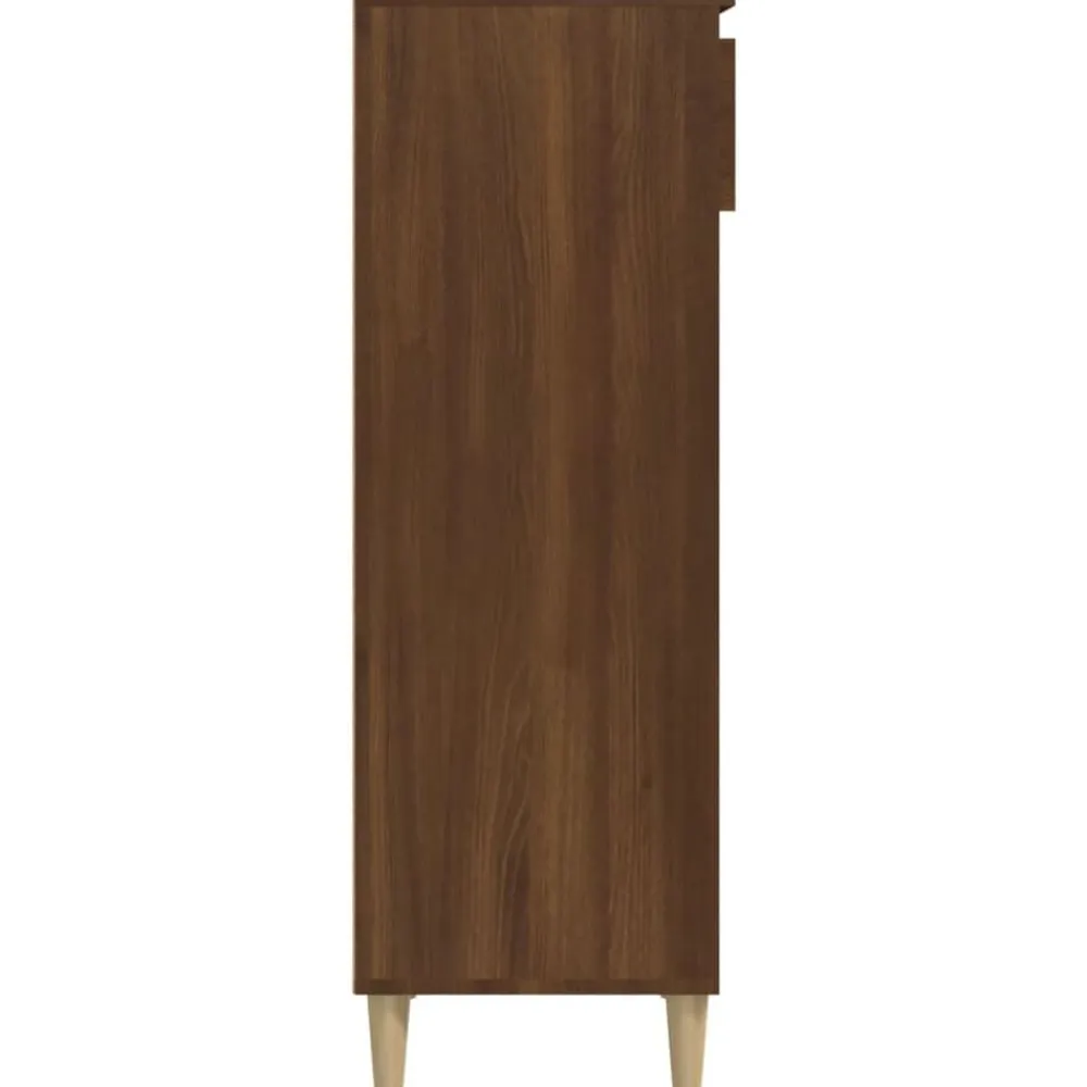 vidaXL Productos Del Hogar-Zapatero madera contrachapada roble marrón 40x36x105 cm