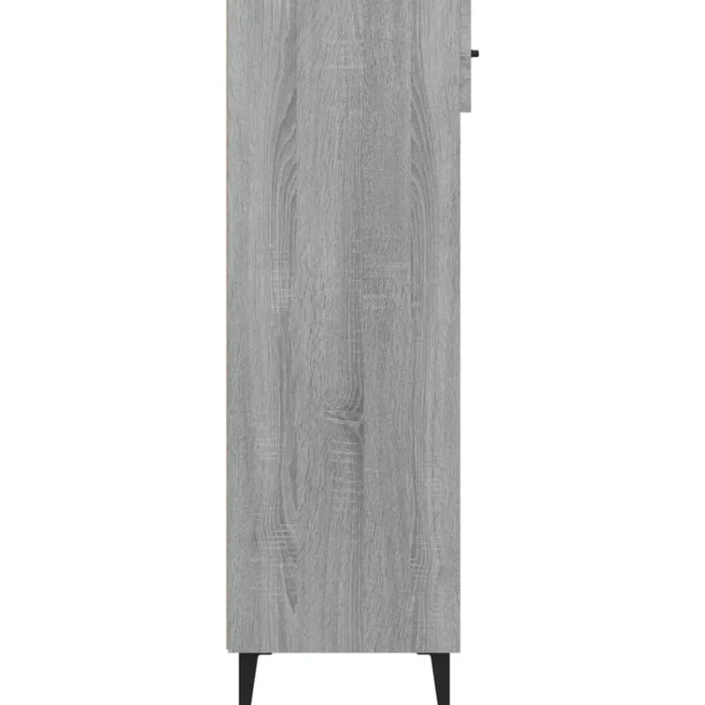 vidaXL Zapatero madera contrachapada 60x35x105 cm Gris sonoma Online