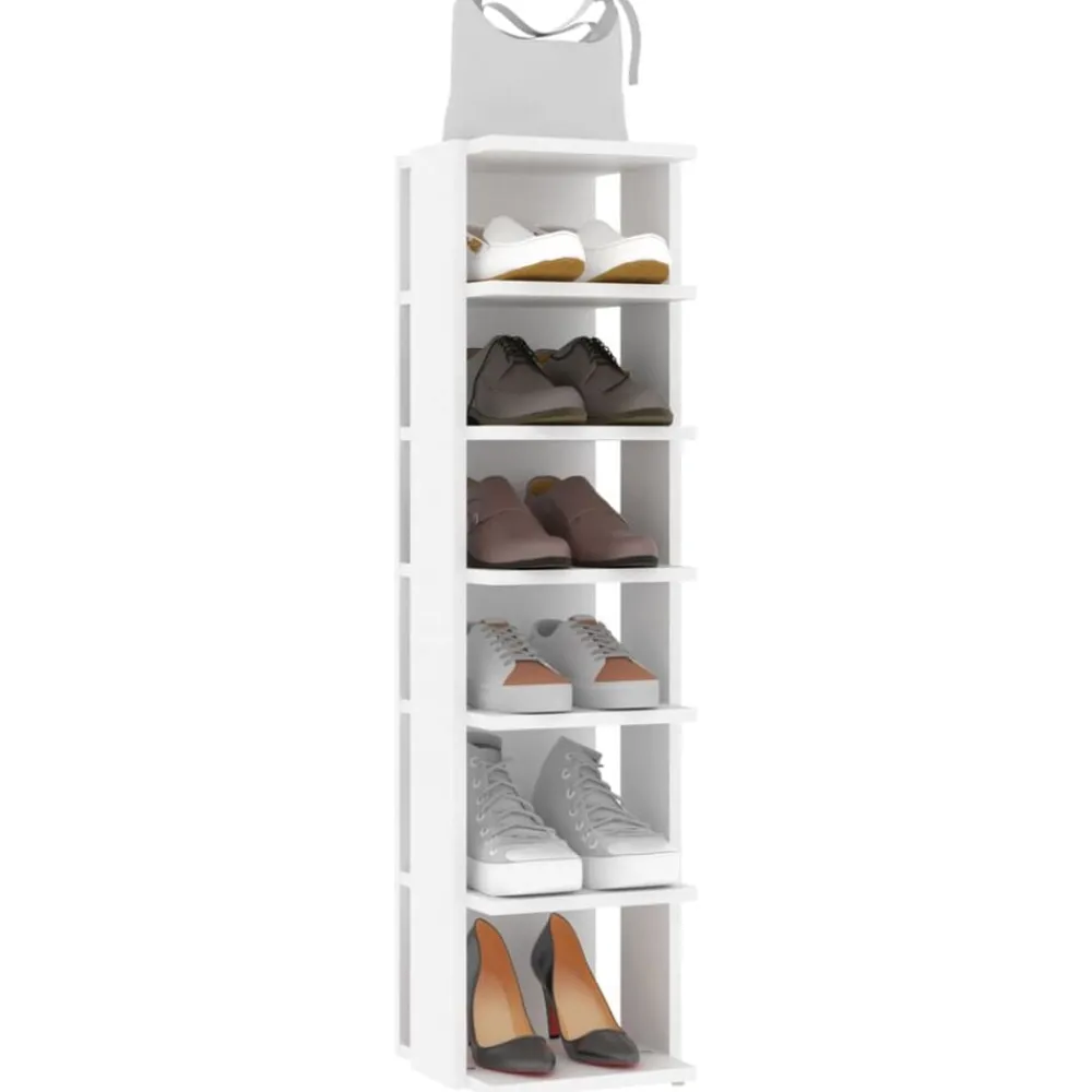 vidaXL Productos Del Hogar-Zapatero madera contrachapada 27,5x27x102 cm
