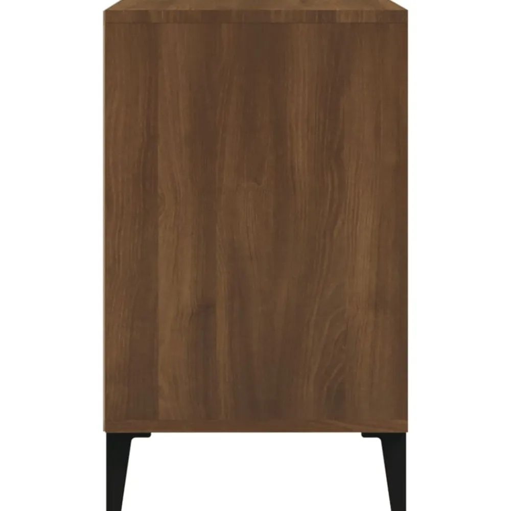 vidaXL Zapatero madera contrachapada roble marrón 102x36x60 cm Marrón roble
