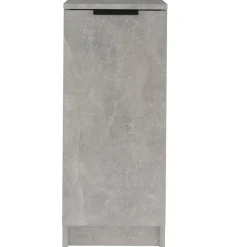 vidaXL Productos Del Hogar-Zapatero madera contrachapada gris hormigón 30x35x70 cm