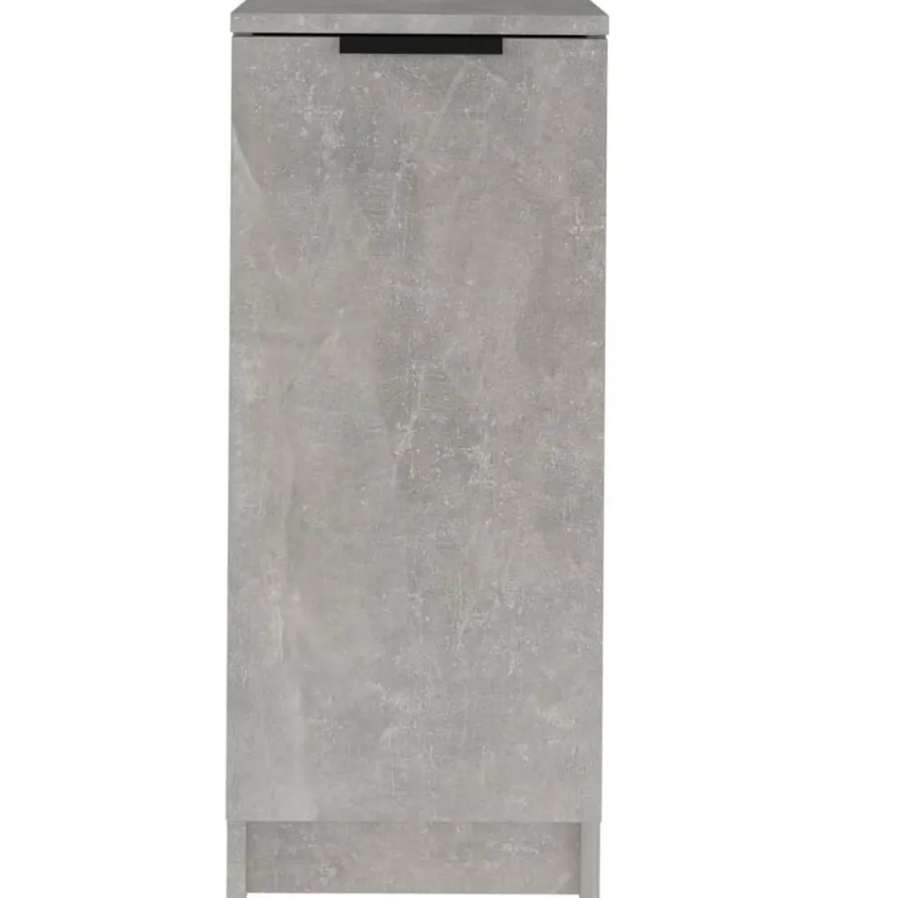 vidaXL Productos Del Hogar-Zapatero madera contrachapada gris hormigón 30x35x70 cm