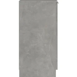 vidaXL Productos Del Hogar-Zapatero madera contrachapada gris hormigón 30x35x70 cm