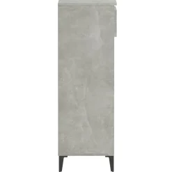 vidaXL Zapatero madera contrachapada gris hormigón 40x36x105 cm Gris hormigón Best