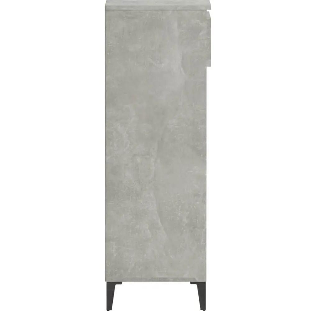 vidaXL Zapatero madera contrachapada gris hormigón 40x36x105 cm Gris hormigón Best
