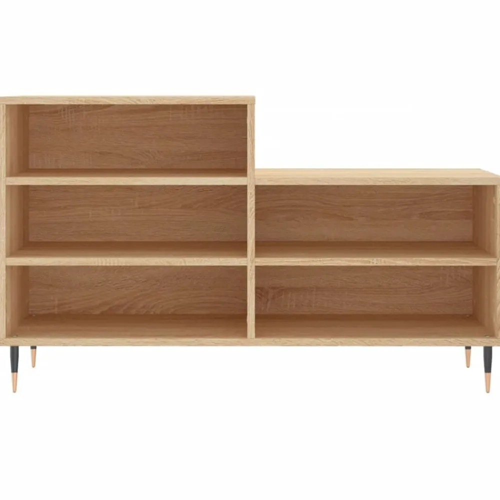 vidaXL Zapatero madera contrachapada 102x36x60 cm Roble Sonoma Hot
