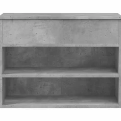 vidaXL Zapatero madera contrachapada gris hormigón 60x30x45 cm Gris hormigón Clearance