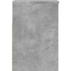 vidaXL Zapatero madera contrachapada gris hormigón 60x30x45 cm Gris hormigón Clearance