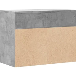 vidaXL Zapatero madera contrachapada gris hormigón 60x30x45 cm Gris hormigón Clearance