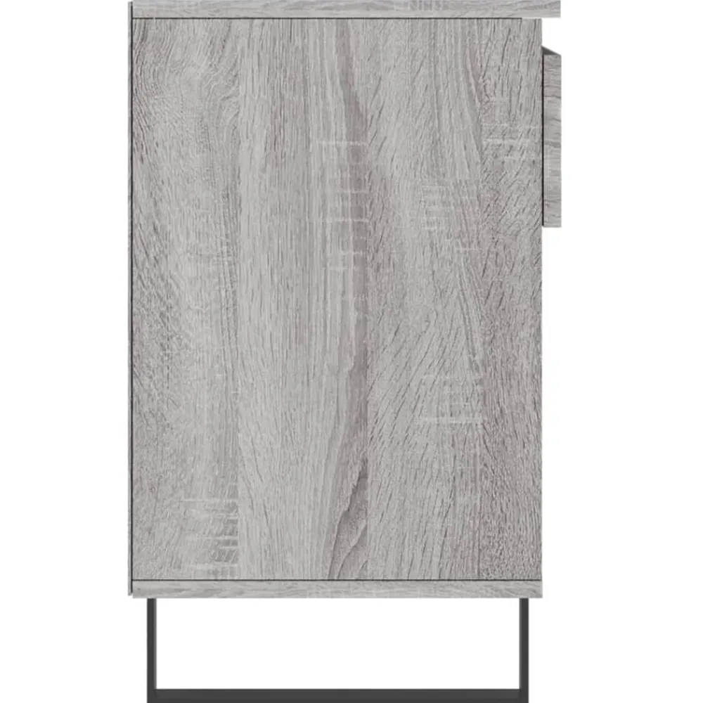 vidaXL Zapatero madera contrachapada 102x36x60 cm Gris sonoma Outlet