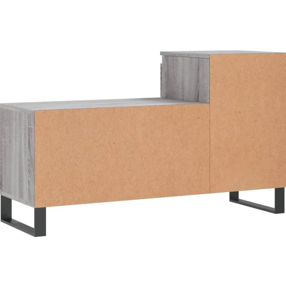 vidaXL Zapatero madera contrachapada 102x36x60 cm Gris sonoma Outlet