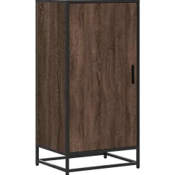 vidaXL Productos Del Hogar-Zapatero madera contrachapada roble marrón 48x38x97,5 cm