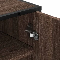 vidaXL Productos Del Hogar-Zapatero madera contrachapada roble marrón 48x38x97,5 cm