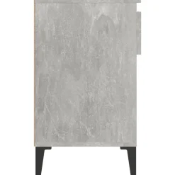 vidaXL Productos Del Hogar-Zapatero madera contrachapada gris hormigón 102x36x60 cm