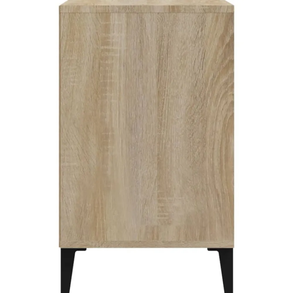 vidaXL Zapatero madera contrachapada 102x36x60 cm Roble Sonoma New