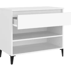 vidaXL Zapatero madera contrachapada 70x36x60 cm Blanco Hot