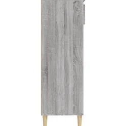 vidaXL Zapatero madera contrachapada 40x36x105 cm Gris sonoma Clearance