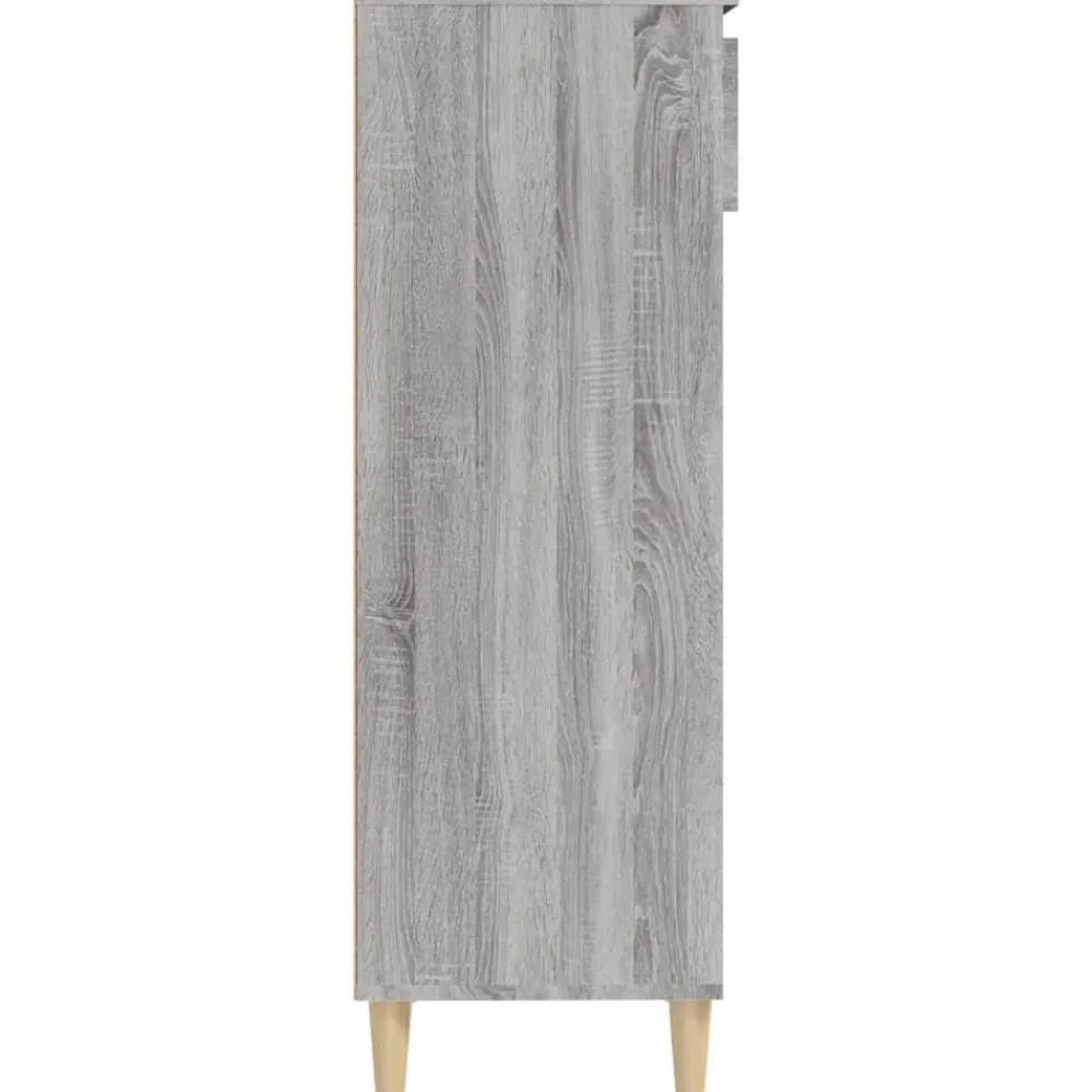 vidaXL Zapatero madera contrachapada 40x36x105 cm Gris sonoma Clearance