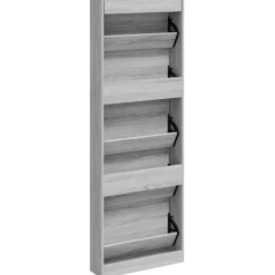vidaXL Productos Del Hogar-Zapatero madera contrachapada 59x17x169 cm