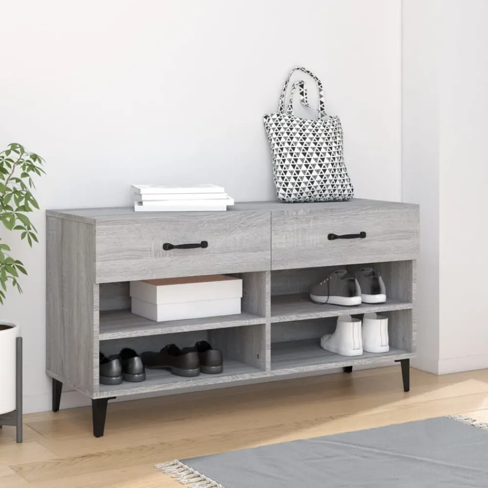 vidaXL Productos Del Hogar-Zapatero madera contrachapada 102x35x55 cm