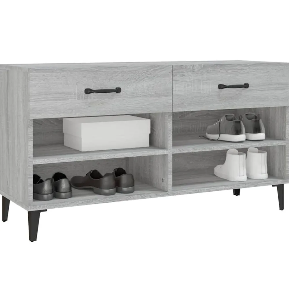 vidaXL Productos Del Hogar-Zapatero madera contrachapada 102x35x55 cm
