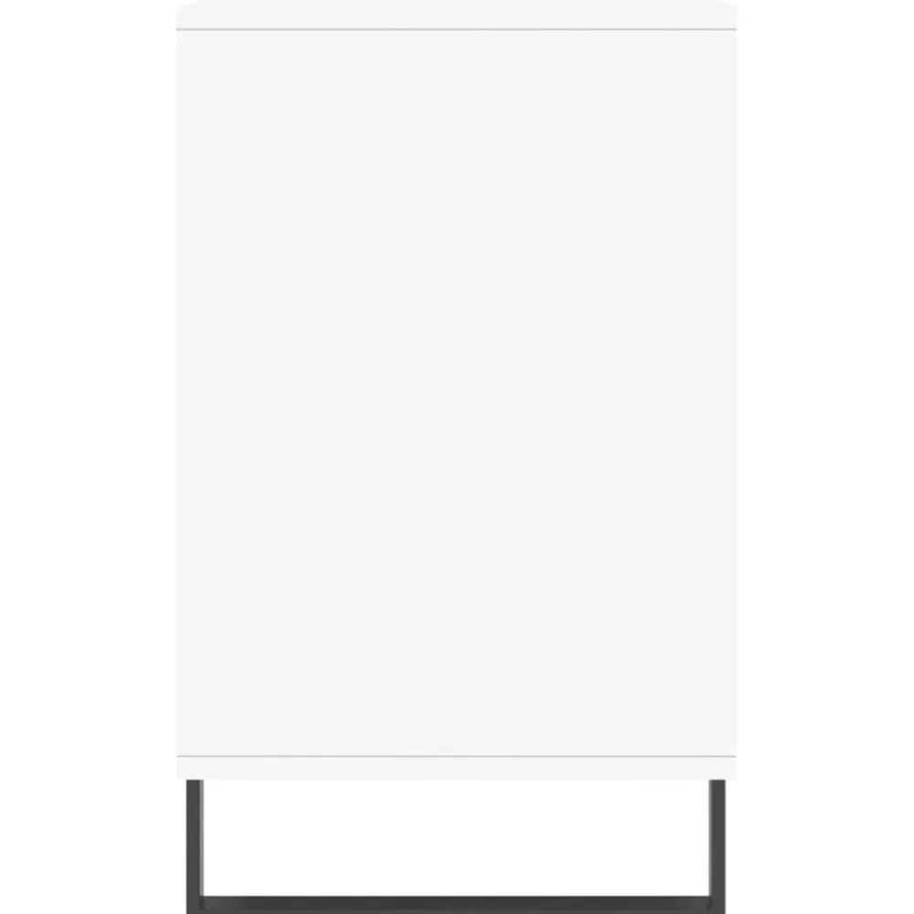 vidaXL Productos Del Hogar-Zapatero madera contrachapada blanco brillo 102x36x60 cm