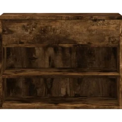 vidaXL Zapatero madera contrachapada 60x30x45 cm Roble ahumado Discount