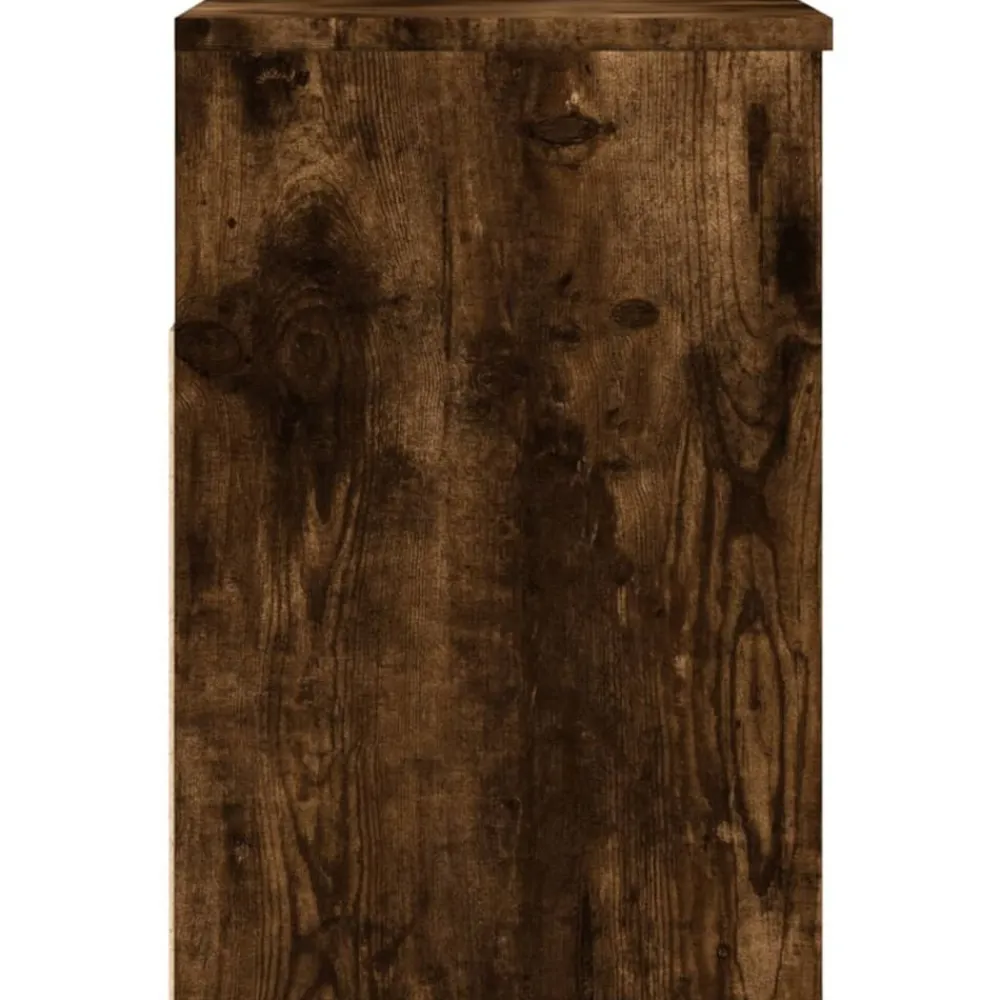 vidaXL Zapatero madera contrachapada 60x30x45 cm Roble ahumado Discount