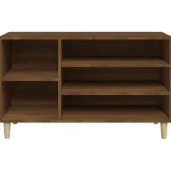 vidaXL Productos Del Hogar-Zapatero madera contrachapada roble marrón 102x36x60 cm