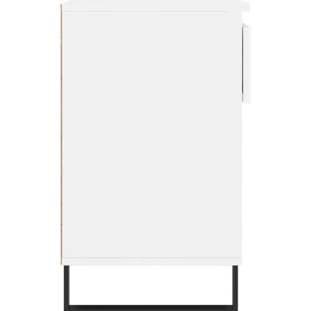 vidaXL Zapatero madera contrachapada blanco brillo 70x36x60 cm Blanco brillante Best