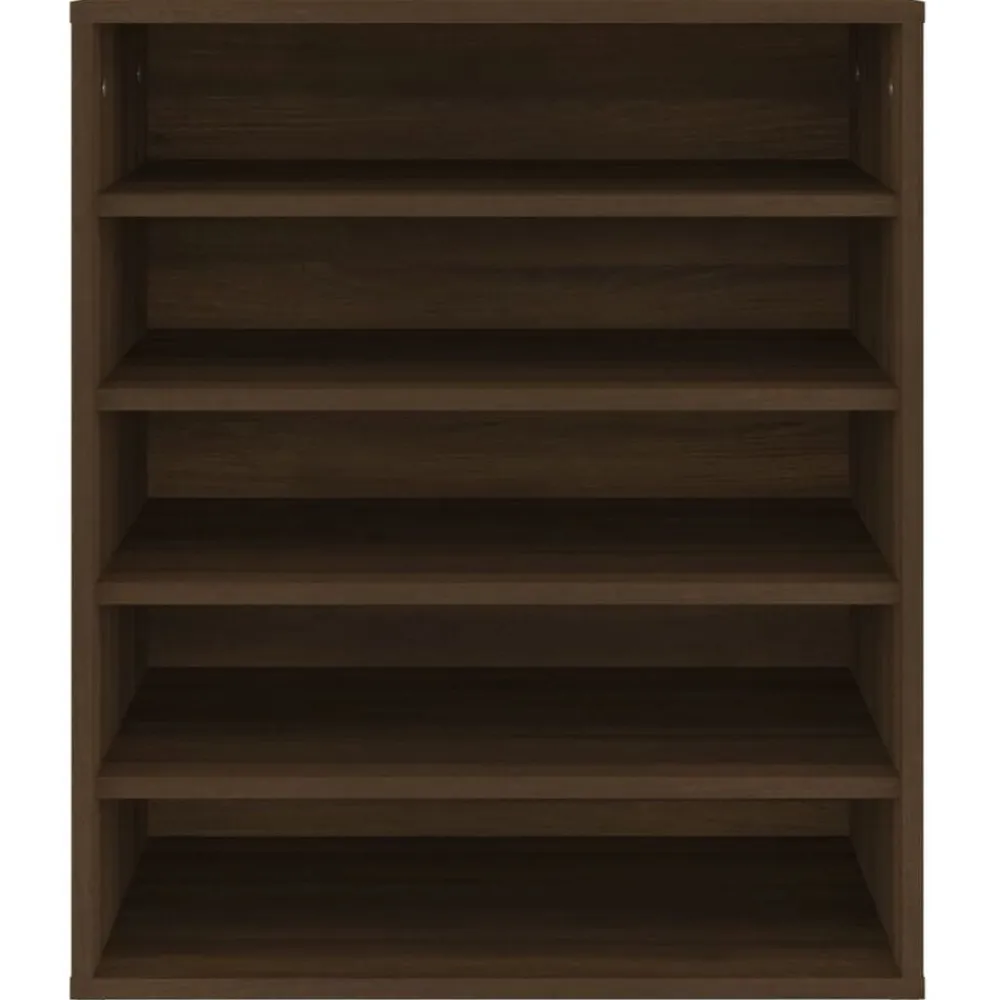 vidaXL Zapatero madera contrachapada roble marrón 60x35x70 cm Marrón roble Hot