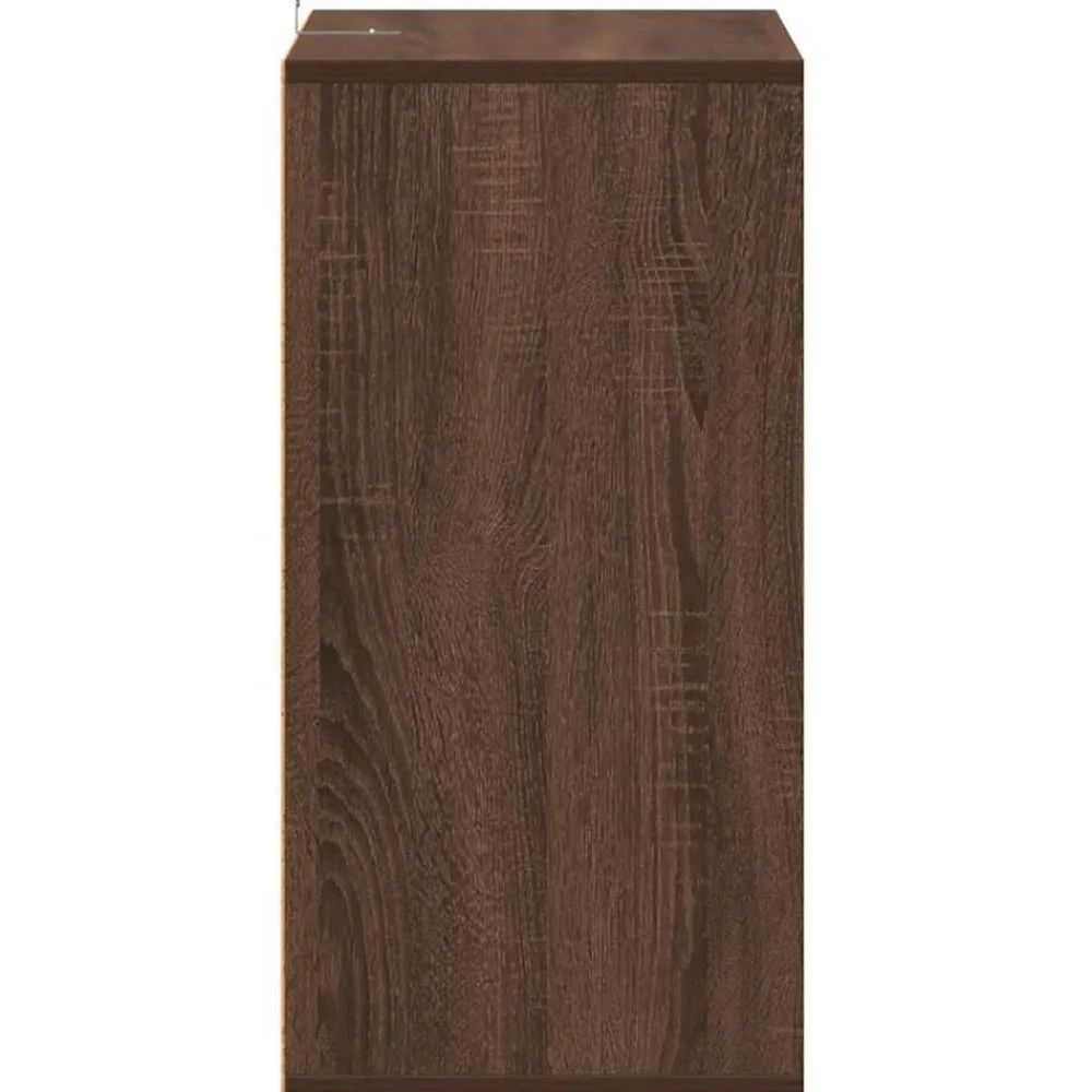 vidaXL Zapatero madera contrachapada roble marrón 60x35x70 cm Marrón roble Hot