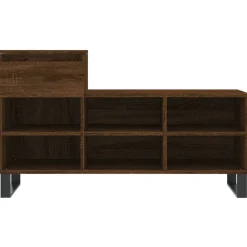 vidaXL Zapatero madera contrachapada roble marrón 102x36x60 cm Marrón roble Clearance