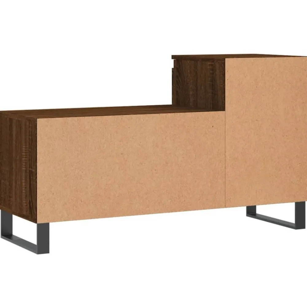 vidaXL Zapatero madera contrachapada roble marrón 102x36x60 cm Marrón roble Clearance