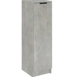 vidaXL Productos Del Hogar-Zapatero madera contrachapada gris hormigón 30x35x100 cm