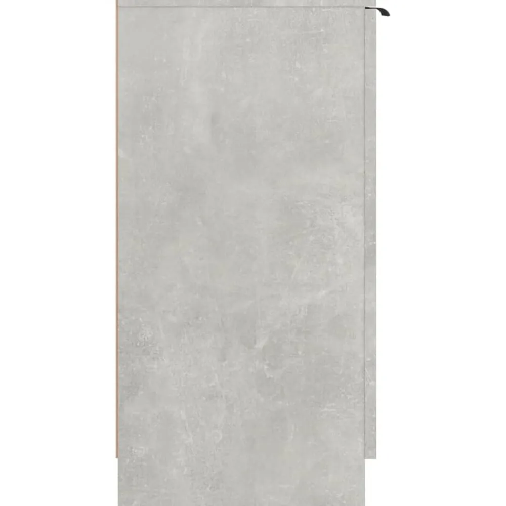 vidaXL Zapatero madera contrachapada gris hormigón 59x35x70 cm Gris hormigón New