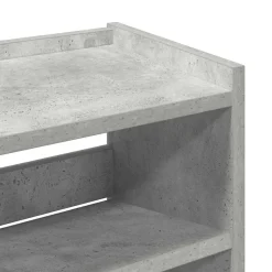 vidaXL Zapatero madera contrachapada gris hormigón 60x25x81 cm Gris hormigón Sale