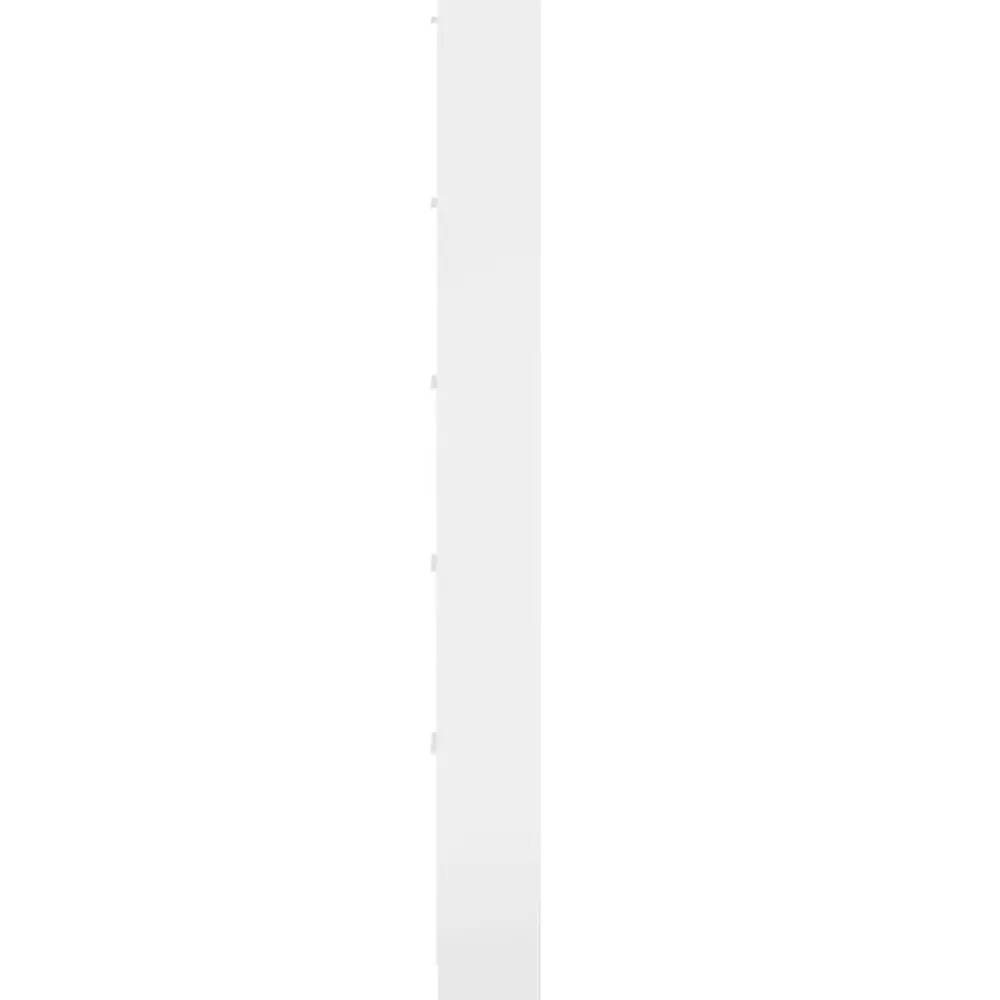 vidaXL Productos Del Hogar-Zapatero madera contrachapada blanco brillo 59x17x169 cm