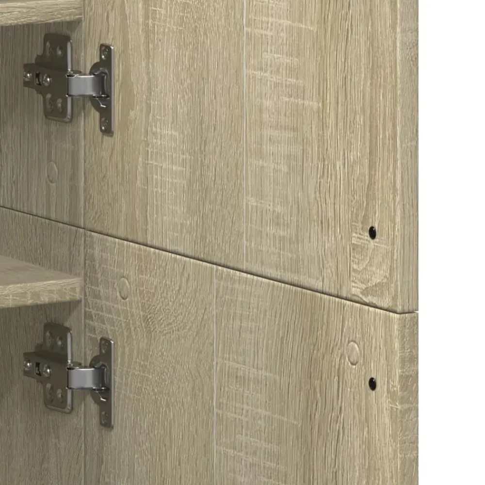 vidaXL Productos Del Hogar-Zapatero madera contrachapada color roble 80x39x178 cm