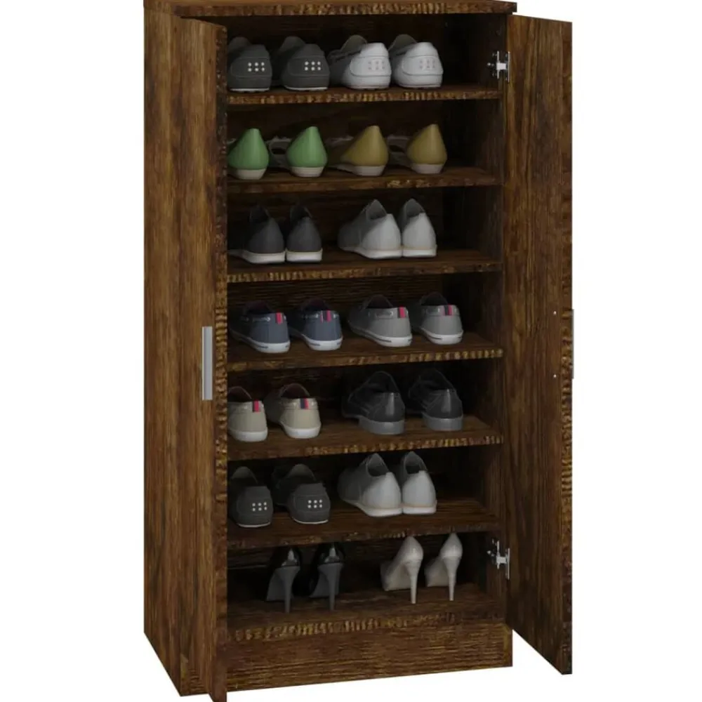 vidaXL Productos Del Hogar-Zapatero madera contrachapada 55x35x108 cm